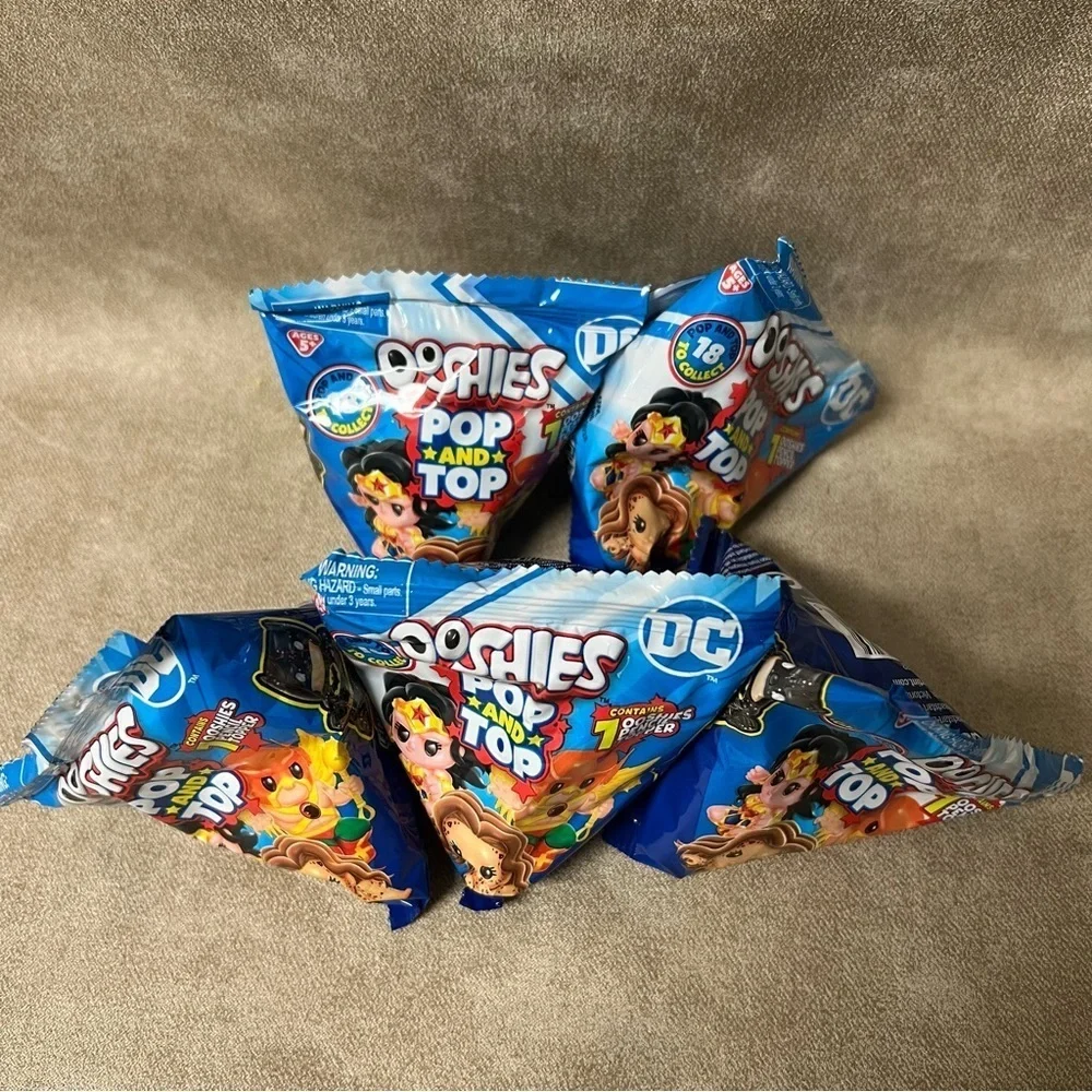 Lot of (5) Ooshies DC Pop N Top- Wave 1 Characters New